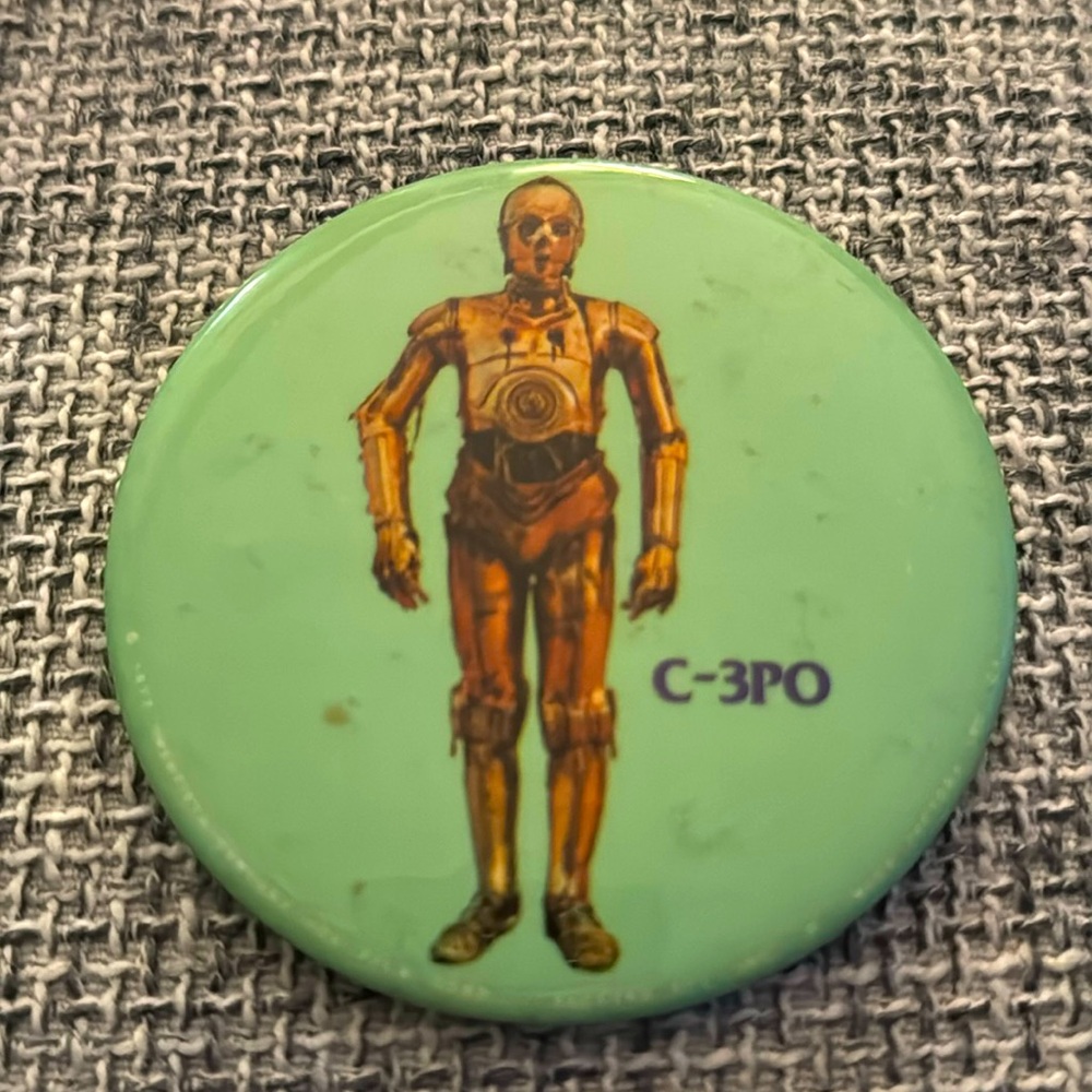 Vintage 3” C-3PO pin
